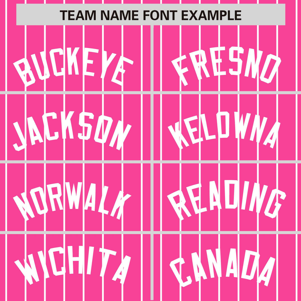 Custom Pink White Pinstripe White Bomber Full-Snap Varsity Letterman Jacket