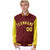 Custom Crimson Gold Pinstripe Gold Bomber Full-Snap Varsity Letterman Jacket