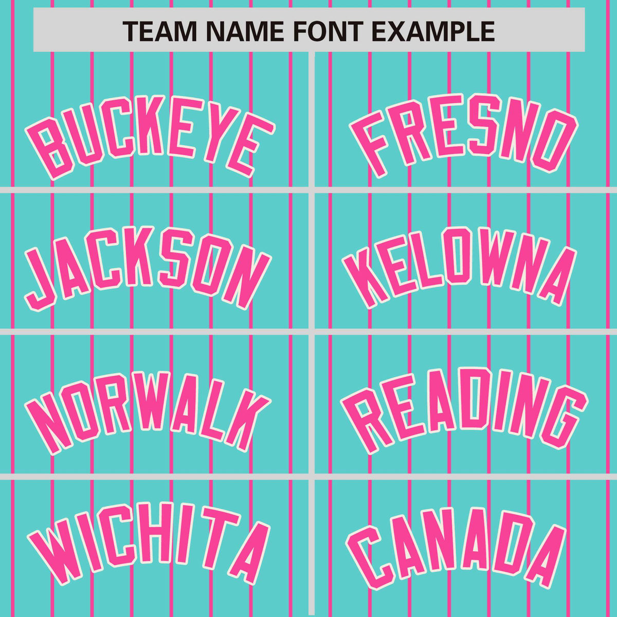 Custom Aqua Pink Pinstripe White-Pink Bomber Full-Snap Varsity Letterman Jacket