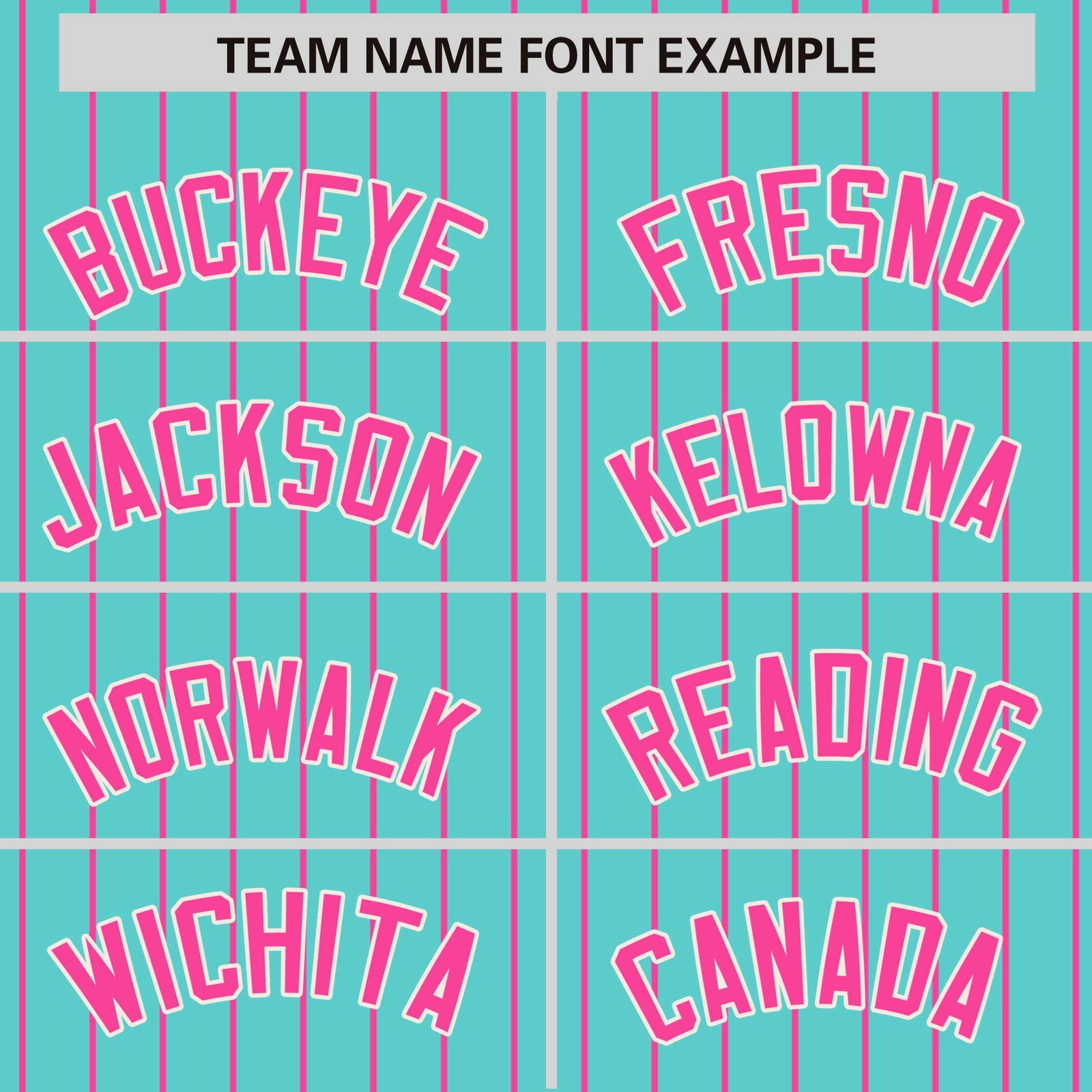 Custom Aqua Pink Pinstripe White-Pink Bomber Full-Snap Varsity Letterman Jacket