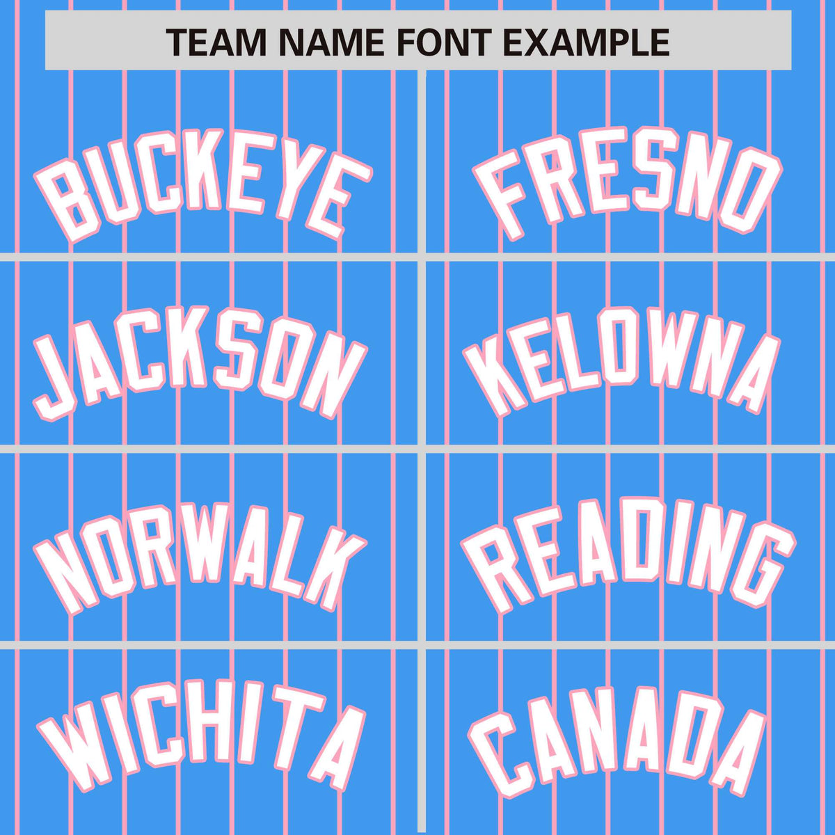 Custom Light Blue Light-Pink Pinstripe White Light-Pink Bomber Full-Snap Varsity Letterman Jacket