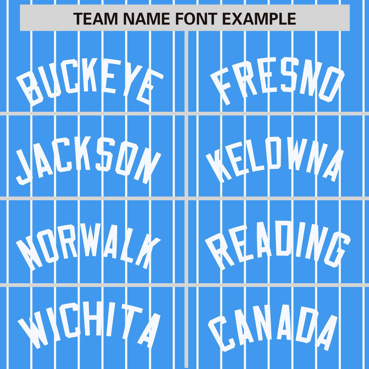 Custom Light Blue White Pinstripe White Bomber Full-Snap Varsity Letterman Jacket