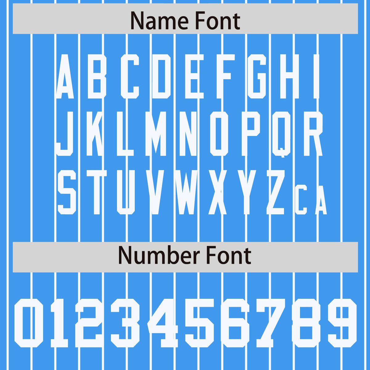 Custom Light Blue White Pinstripe White Bomber Full-Snap Varsity Letterman Jacket