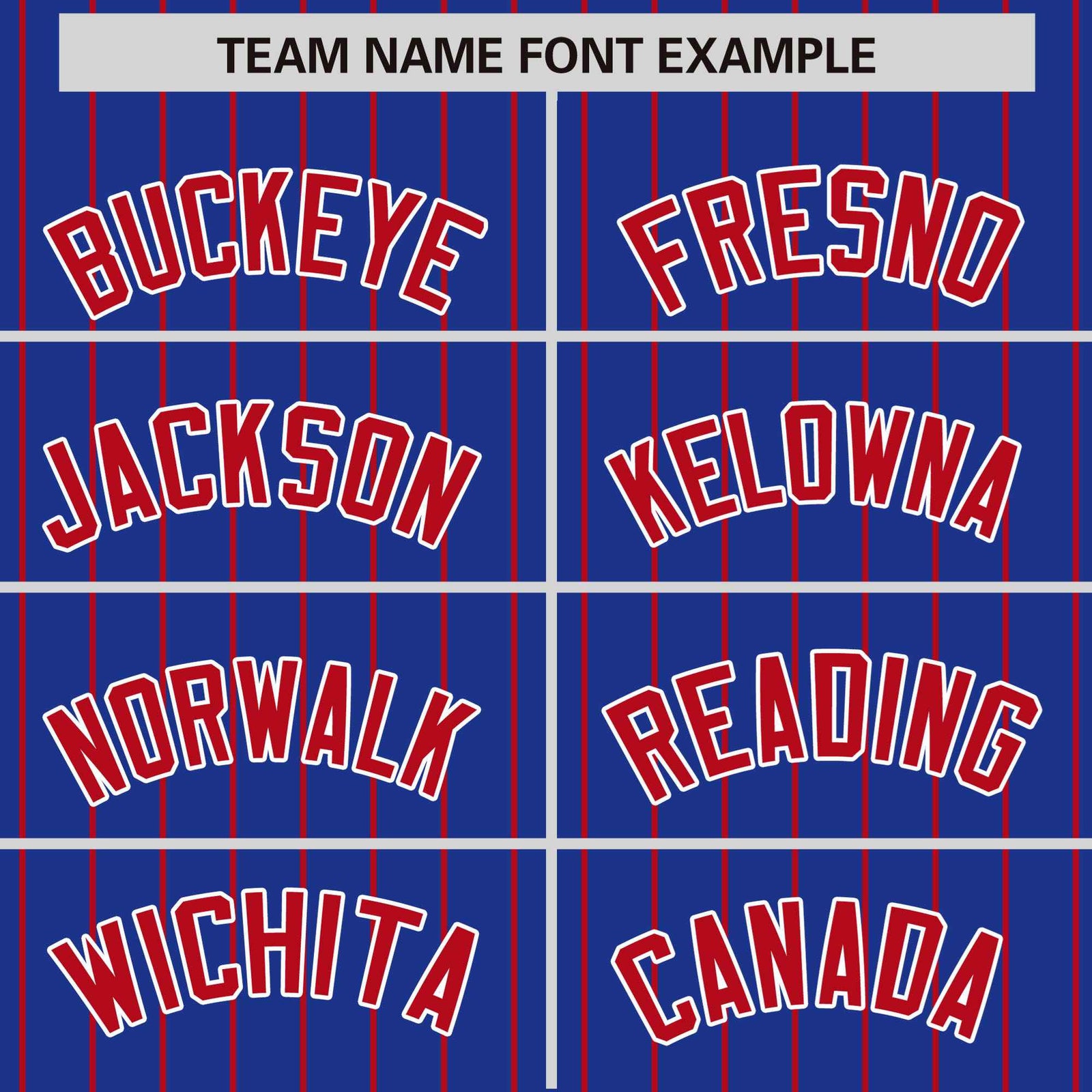 Custom Royal-Blue Red Pinstripe White-Red Bomber Full-Snap Varsity Letterman Jacket