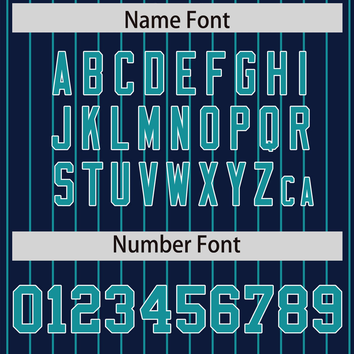 Custom Navy-Aqua Pinstripe White-Aqua Bomber Full-Snap Varsity Letterman Jacket