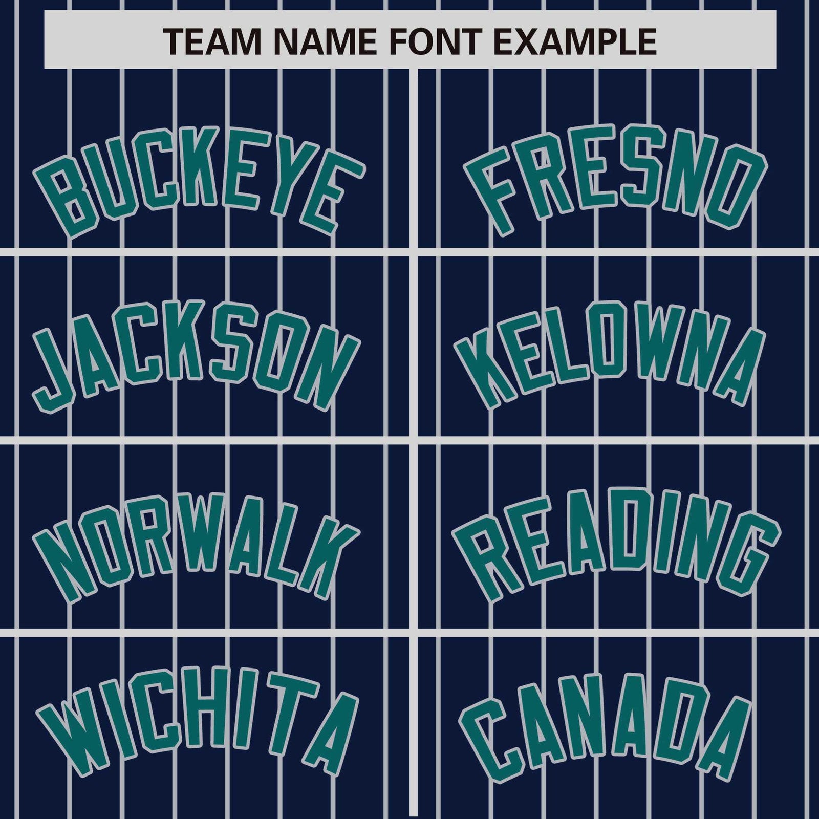 Custom Navy-Gray Pinstripe Gray-Aqua Bomber Full-Snap Varsity Letterman Jacket