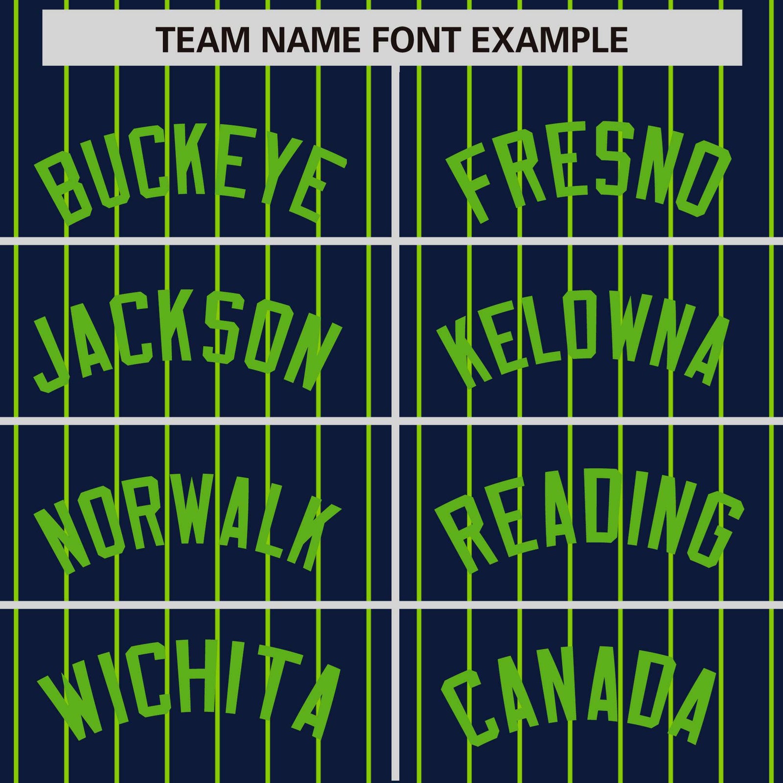 Custom Navy Neon-Green Pinstripe Neon-Green Bomber Full-Snap Varsity Letterman Jacket