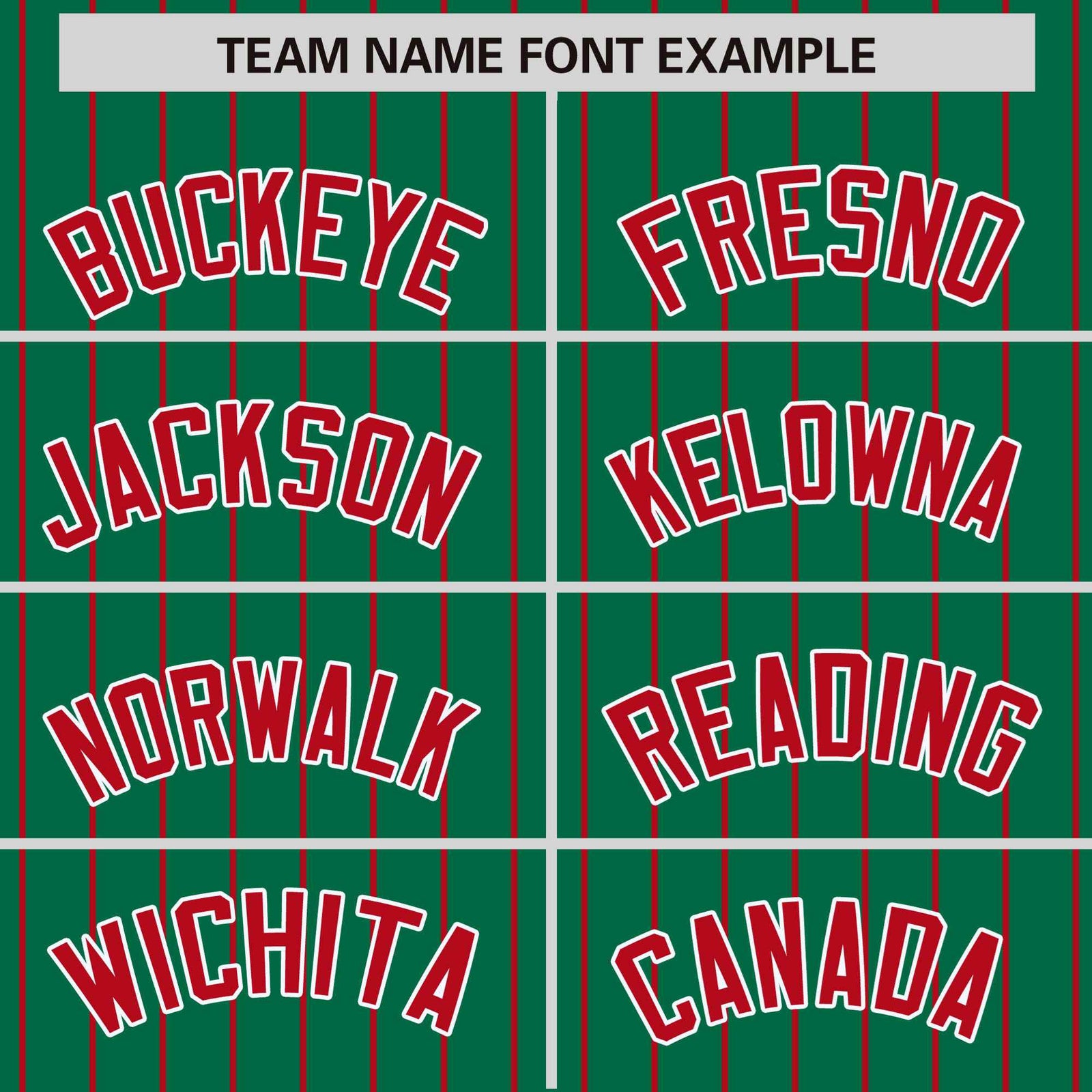 Custom Kelly Green Red Pinstripe White-Red Bomber Full-Snap Varsity Letterman Jacket