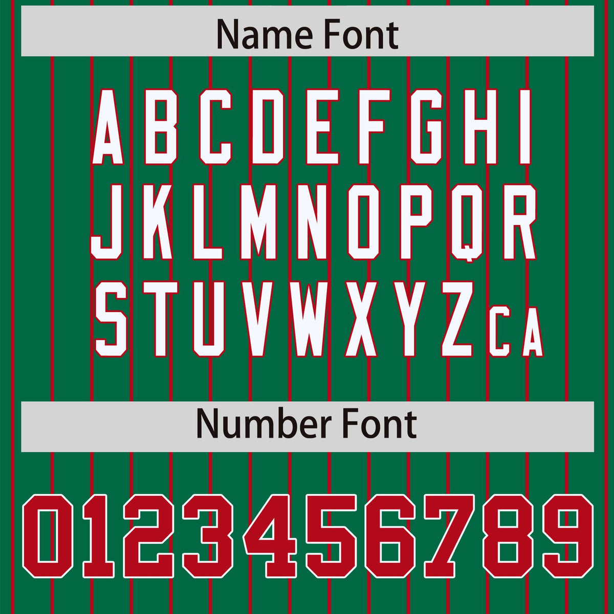 Custom Kelly Green Red Pinstripe White-Red Bomber Full-Snap Varsity Letterman Jacket