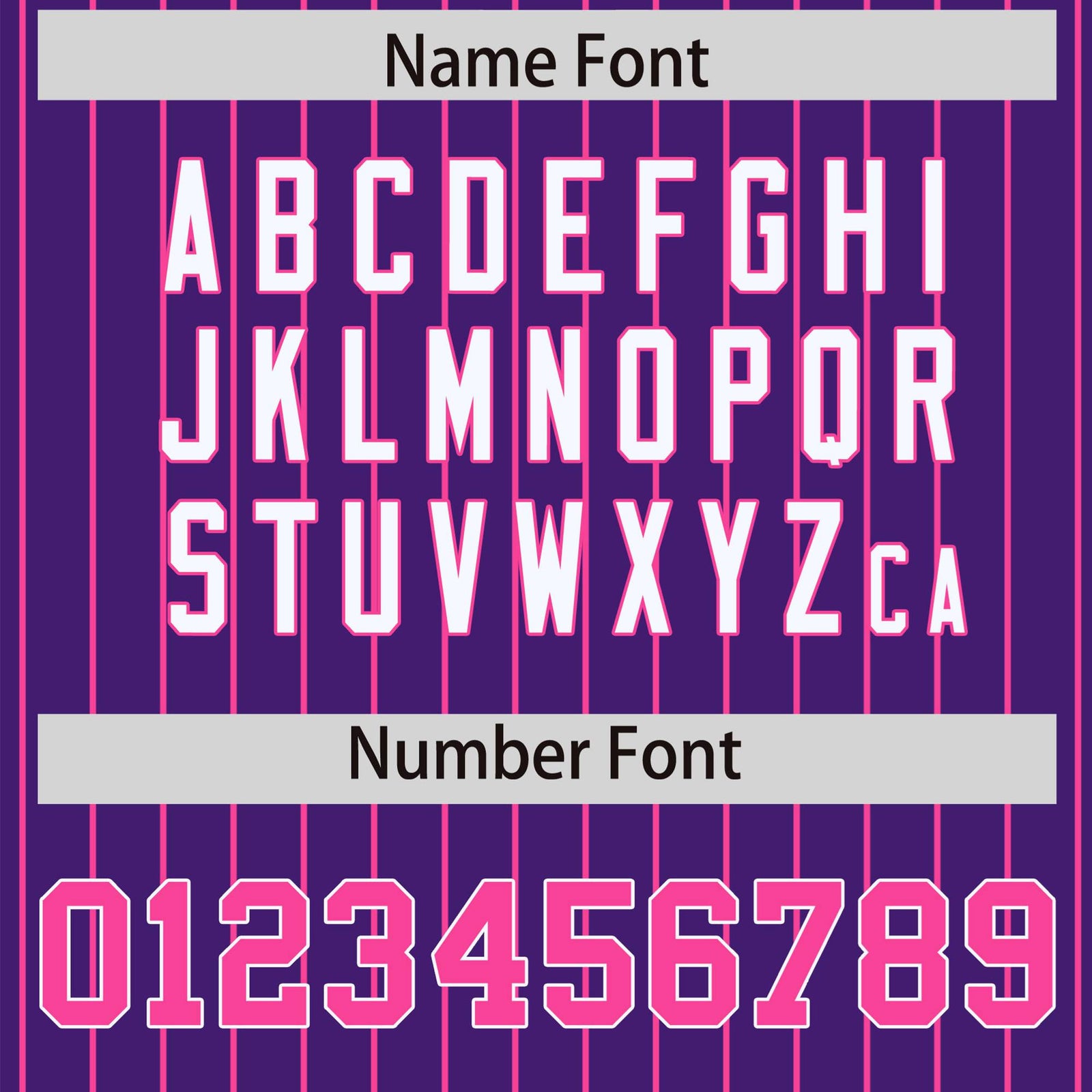 Custom Purple Pink Pinstripe White-Pink Bomber Full-Snap Varsity Letterman Jacket