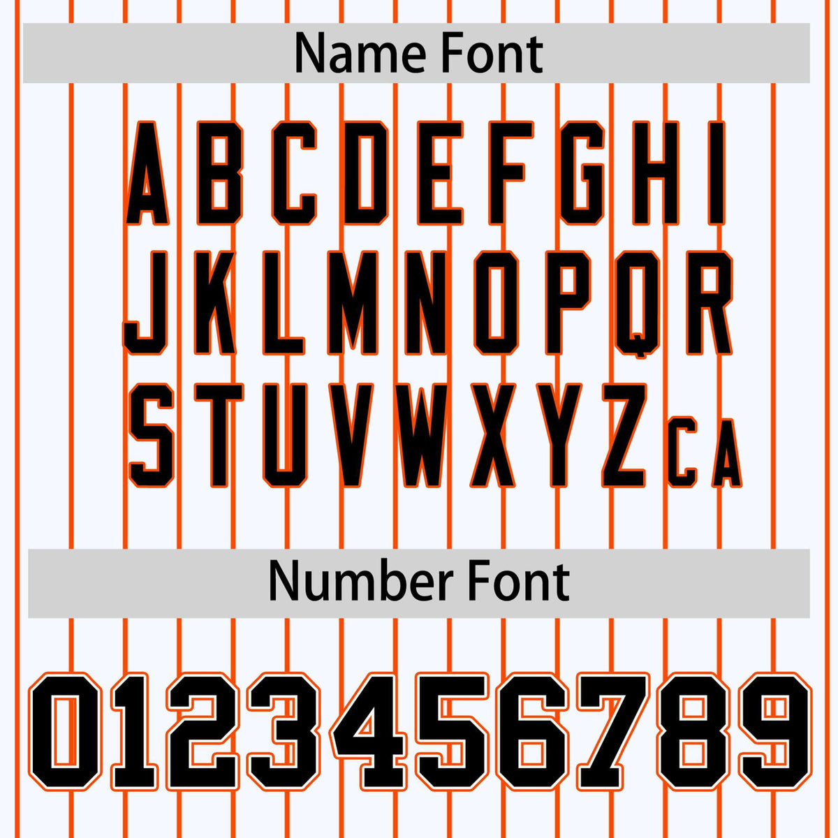 Custom White Orange Pinstripe Orange-Black Bomber Full-Snap Varsity Letterman Jacket