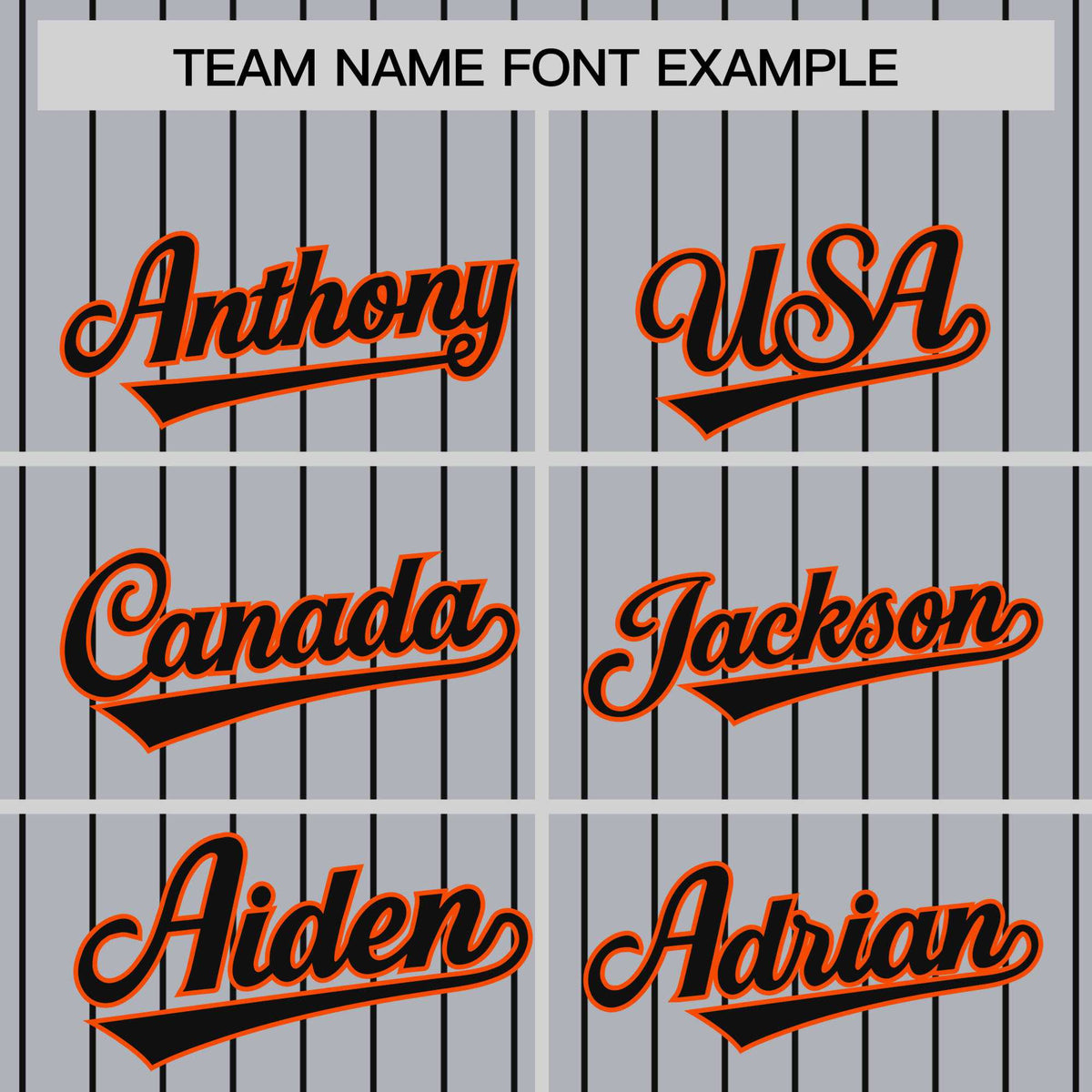 Custom Gray Black Pinstripe Orange-Black Bomber Full-Snap Varsity Letterman Jacket