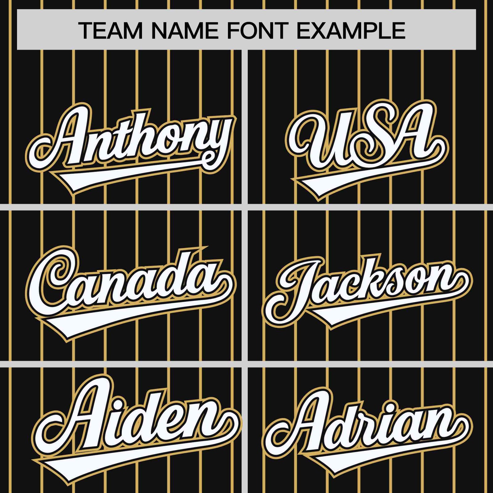 Custom Black Old-Gold Pinstripe Old-Gold White Bomber Full-Snap Varsity Letterman Jacket