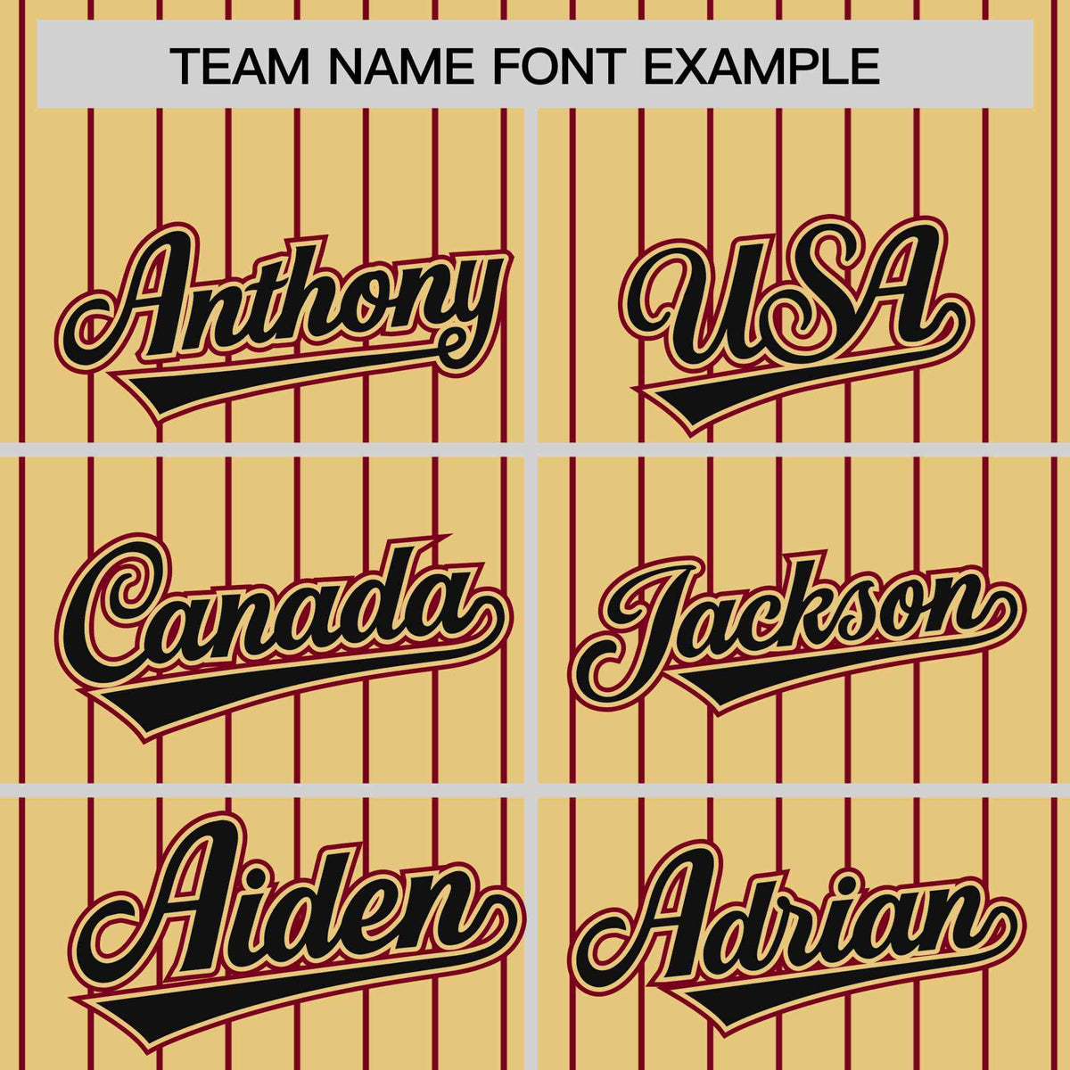 Custom Old Gold Crimson Pinstripe Crimson-Black Bomber Full-Snap Varsity Letterman Jacket