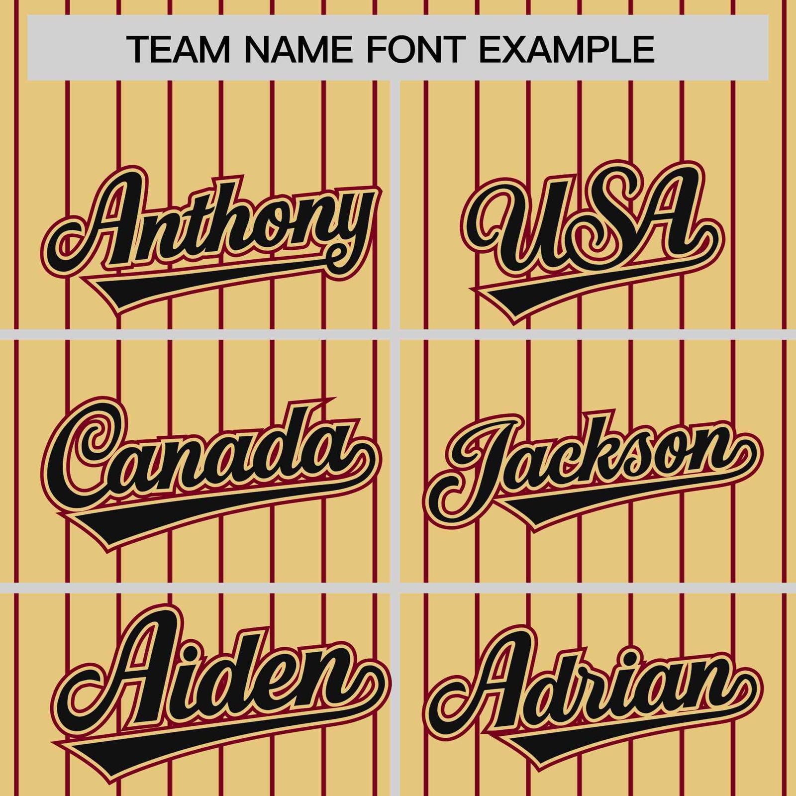 Custom Old Gold Crimson Pinstripe Crimson-Black Bomber Full-Snap Varsity Letterman Jacket