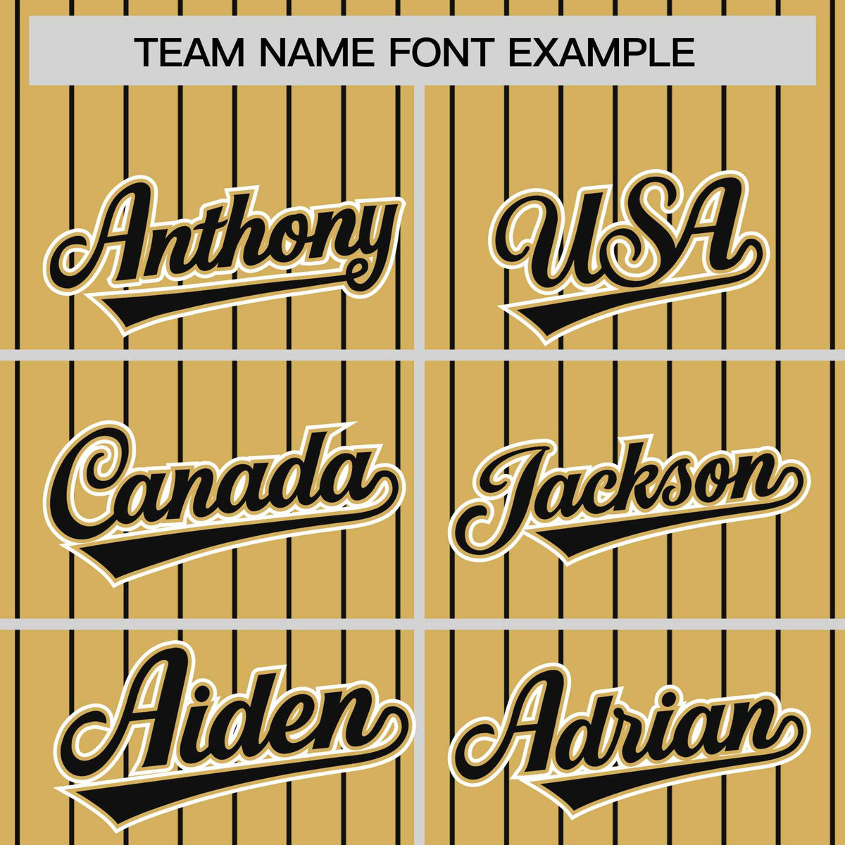 Custom Old Gold Black Pinstripe White-Black Bomber Full-Snap Varsity Letterman Jacket