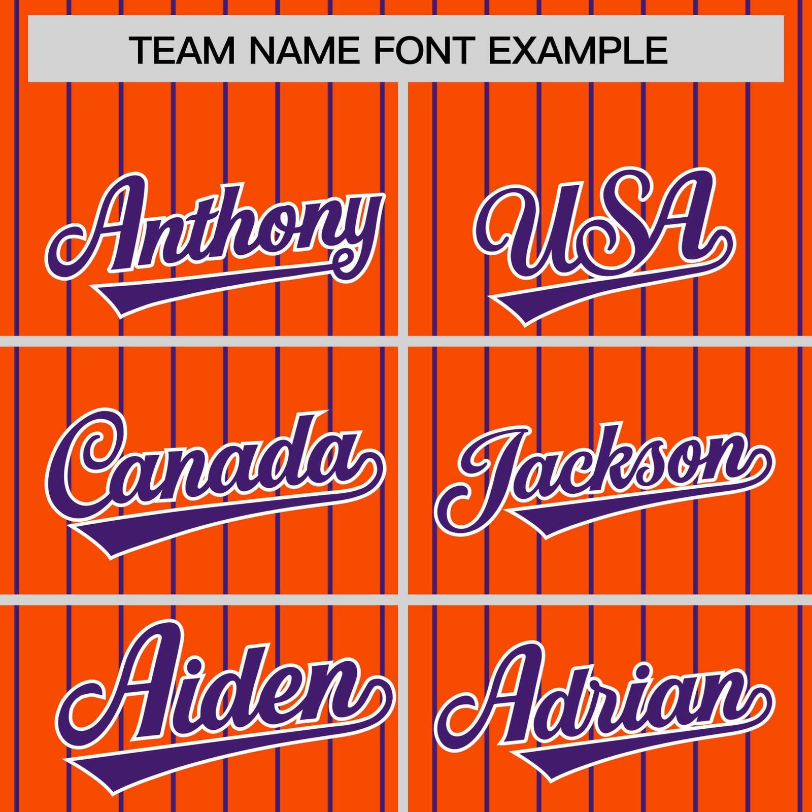 Custom Orange Purple Pinstripe White-Purple Bomber Full-Snap Varsity Letterman Jacket