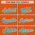 Custom Orange Aqua Pinstripe White-Aqua Bomber Full-Snap Varsity Letterman Jacket