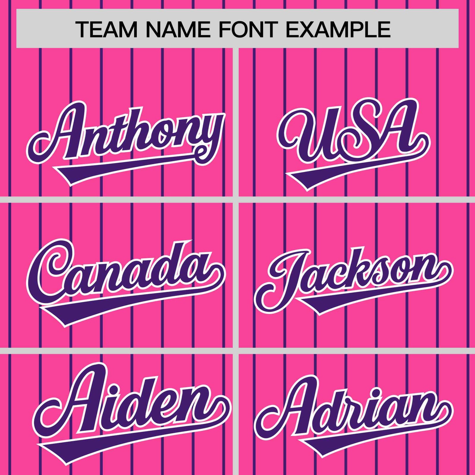 Custom Pink Purple Pinstripe White-Purple Bomber Full-Snap Varsity Letterman Jacket