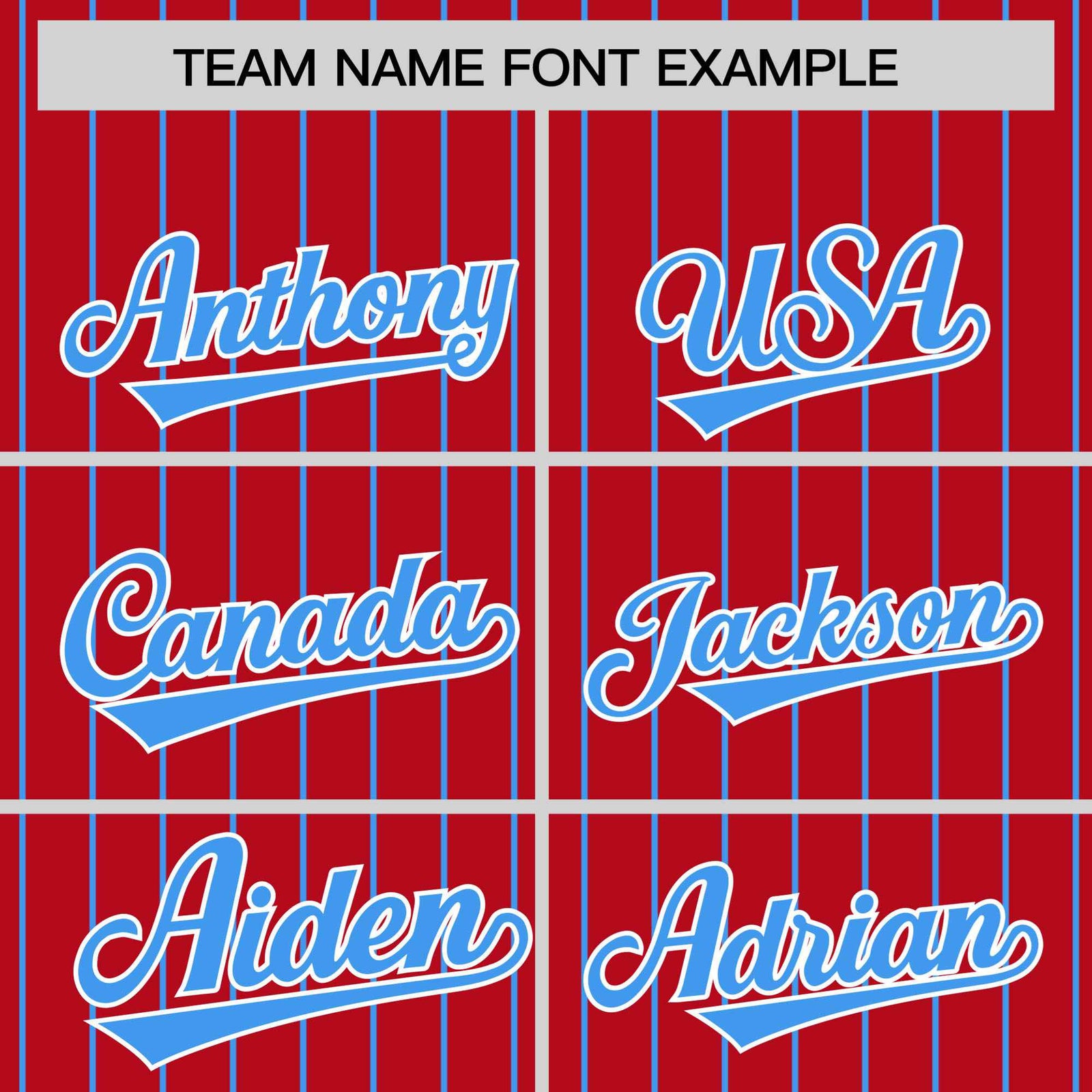 Custom Red Powder-Blue Pinstripe White Powder-Blue Bomber Full-Snap Varsity Letterman Jacket