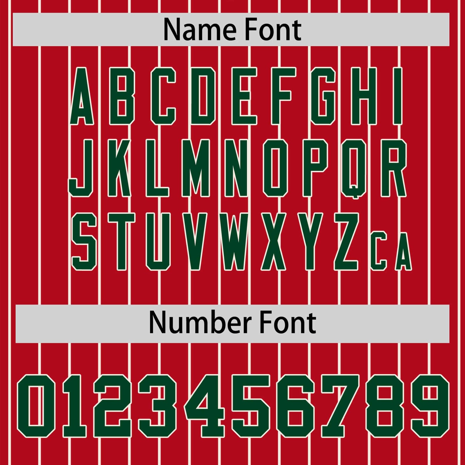 Custom Red Cream Pinstripe Cream-Green Bomber Full-Snap Varsity Letterman Jacket