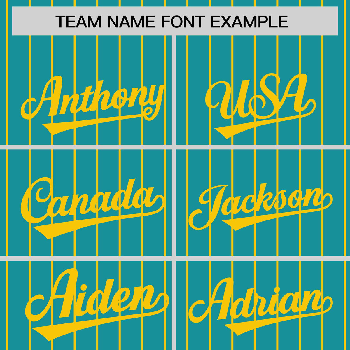 Custom Aqua Gold Pinstripe Gold Bomber Full-Snap Varsity Letterman Jacket