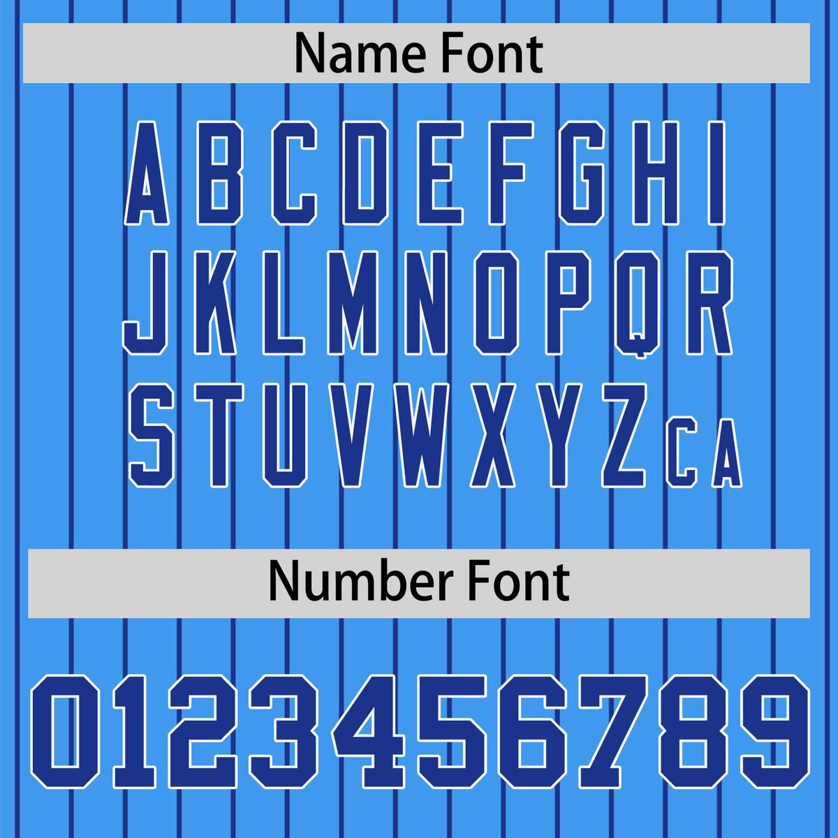 Custom Powder Blue Royal-Blue Pinstripe White Royal-Blue Bomber Full-Snap Varsity Letterman Jacket