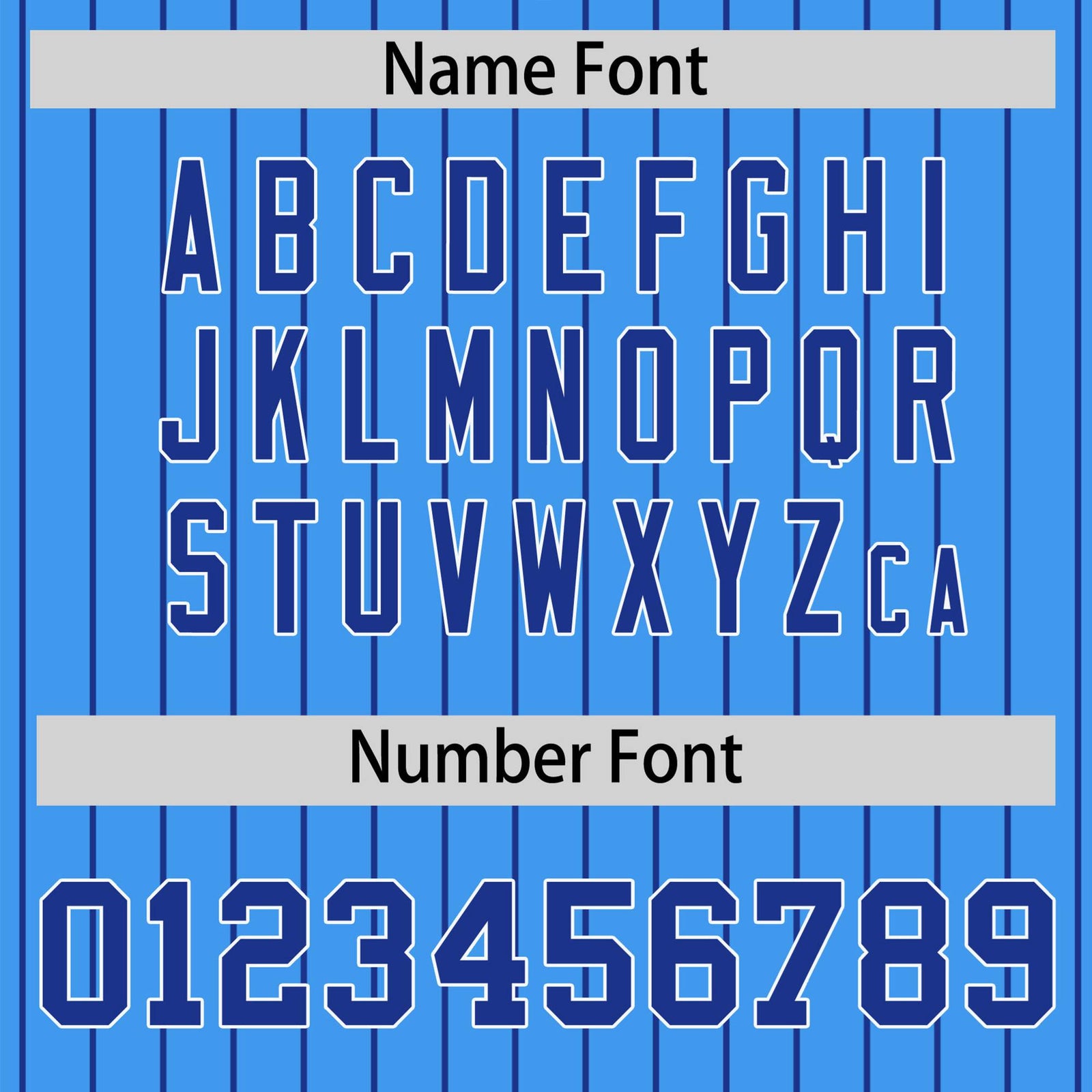 Custom Powder Blue Royal-Blue Pinstripe White Royal-Blue Bomber Full-Snap Varsity Letterman Jacket