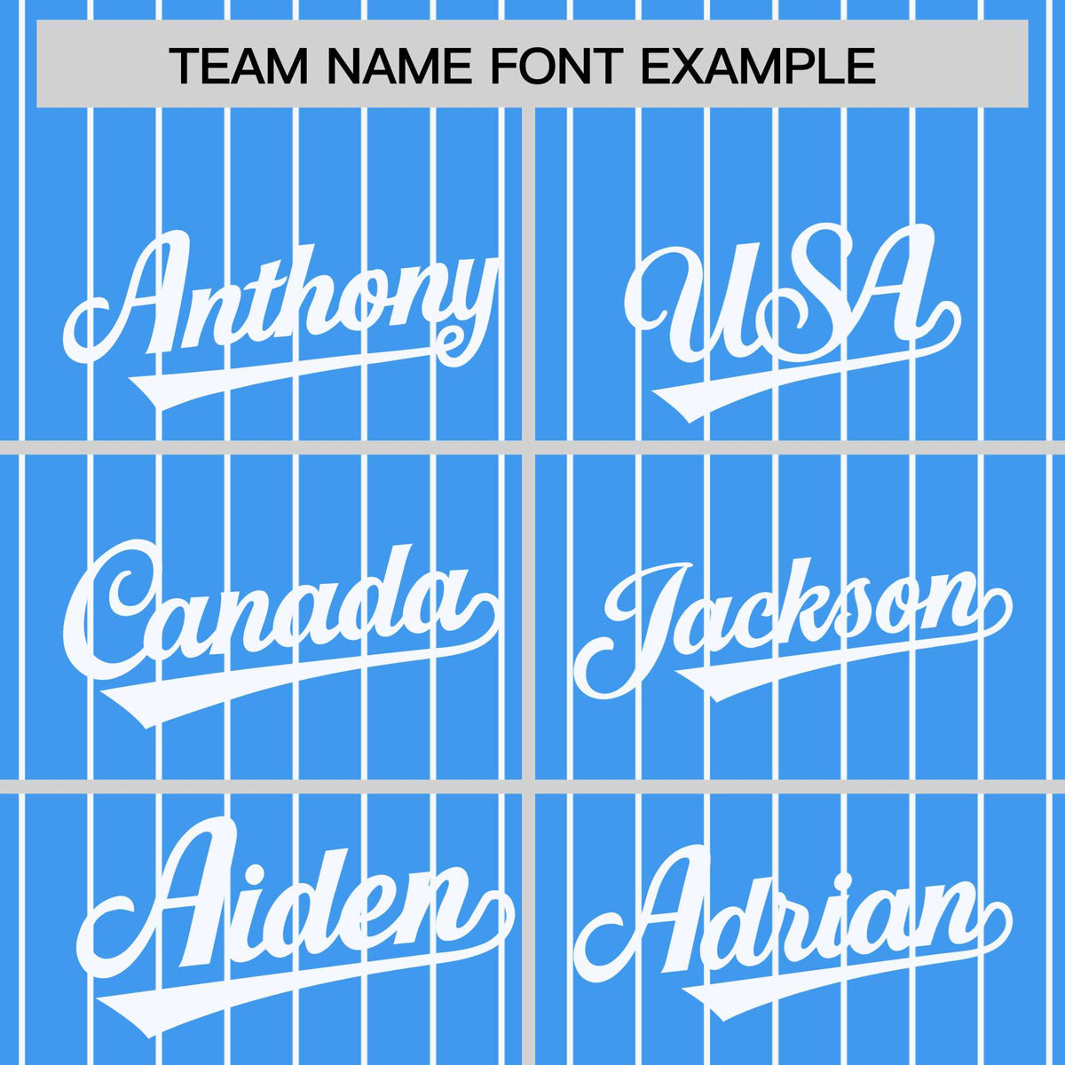 Custom Light Blue White Pinstripe White Bomber Full-Snap Varsity Letterman Jacket