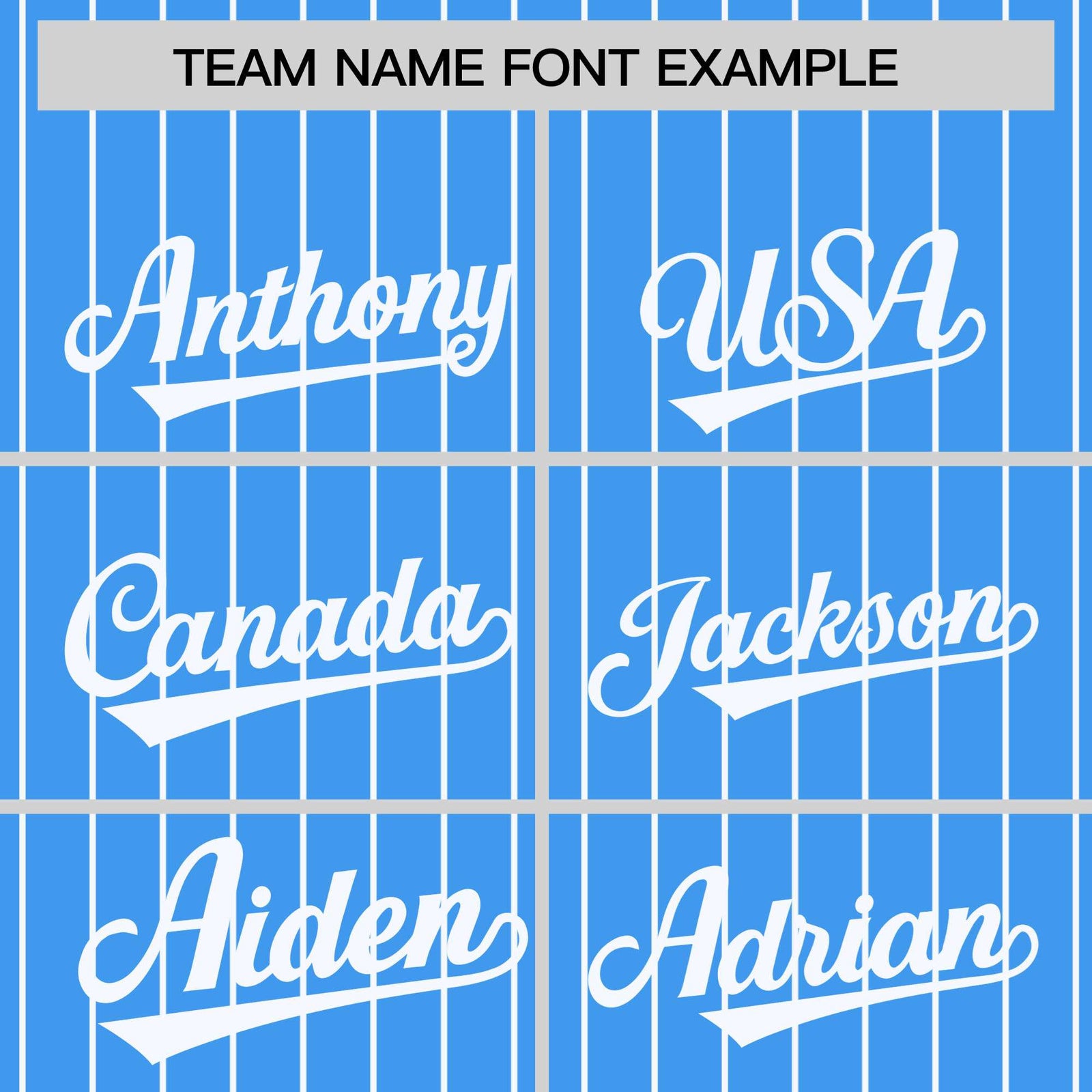 Custom Light Blue White Pinstripe White Bomber Full-Snap Varsity Letterman Jacket