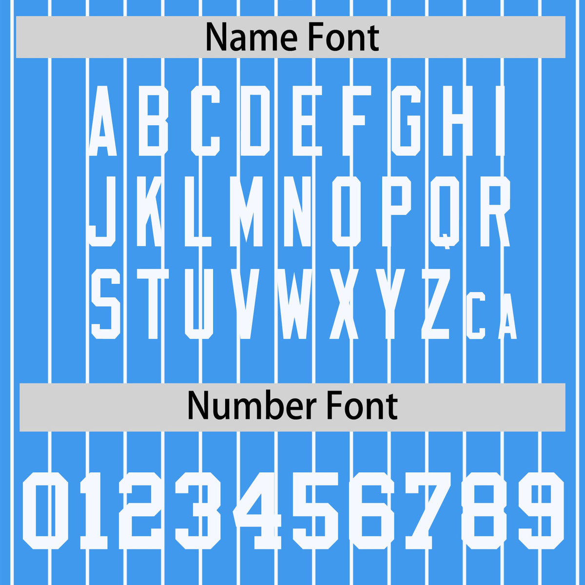 Custom Light Blue White Pinstripe White Bomber Full-Snap Varsity Letterman Jacket