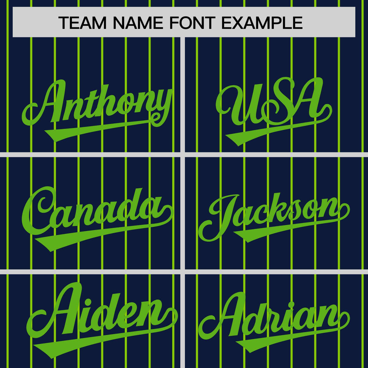 Custom Navy Neon-Green Pinstripe Neon-Green Bomber Full-Snap Varsity Letterman Jacket