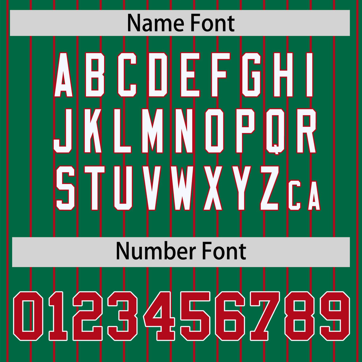 Custom Kelly Green Red Pinstripe White-Red Bomber Full-Snap Varsity Letterman Jacket