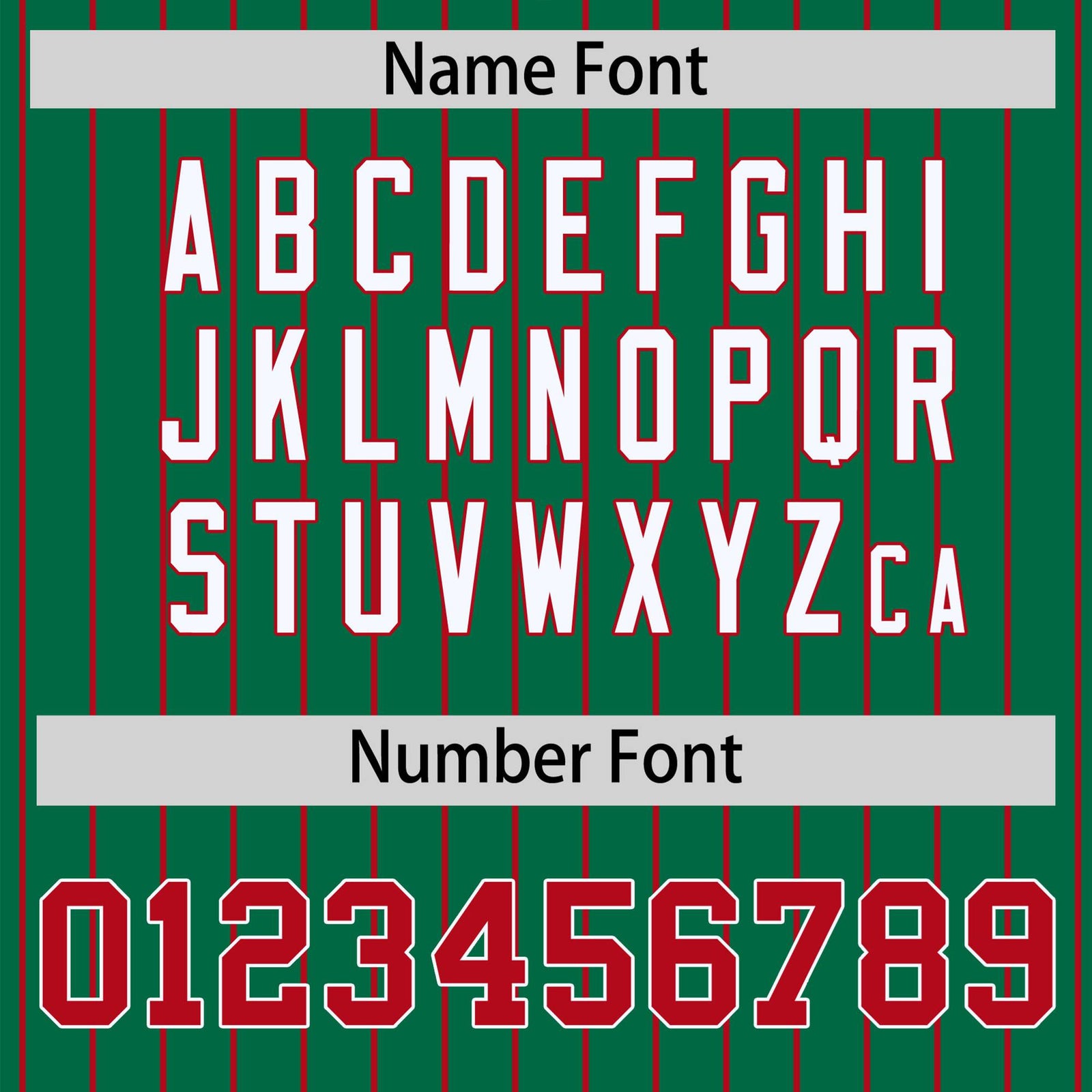 Custom Kelly Green Red Pinstripe White-Red Bomber Full-Snap Varsity Letterman Jacket