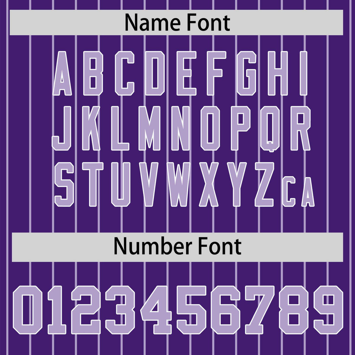 Custom Purple Light-Purple Pinstripe White Light-Purple Bomber Full-Snap Varsity Letterman Jacket