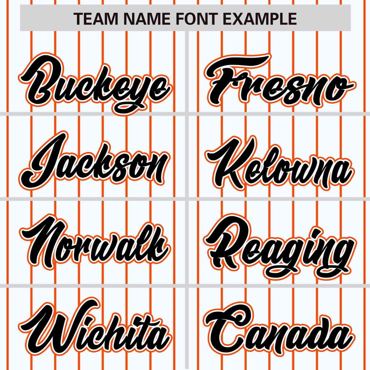 Custom White Orange Pinstripe Orange-Black Bomber Full-Snap Varsity Letterman Jacket