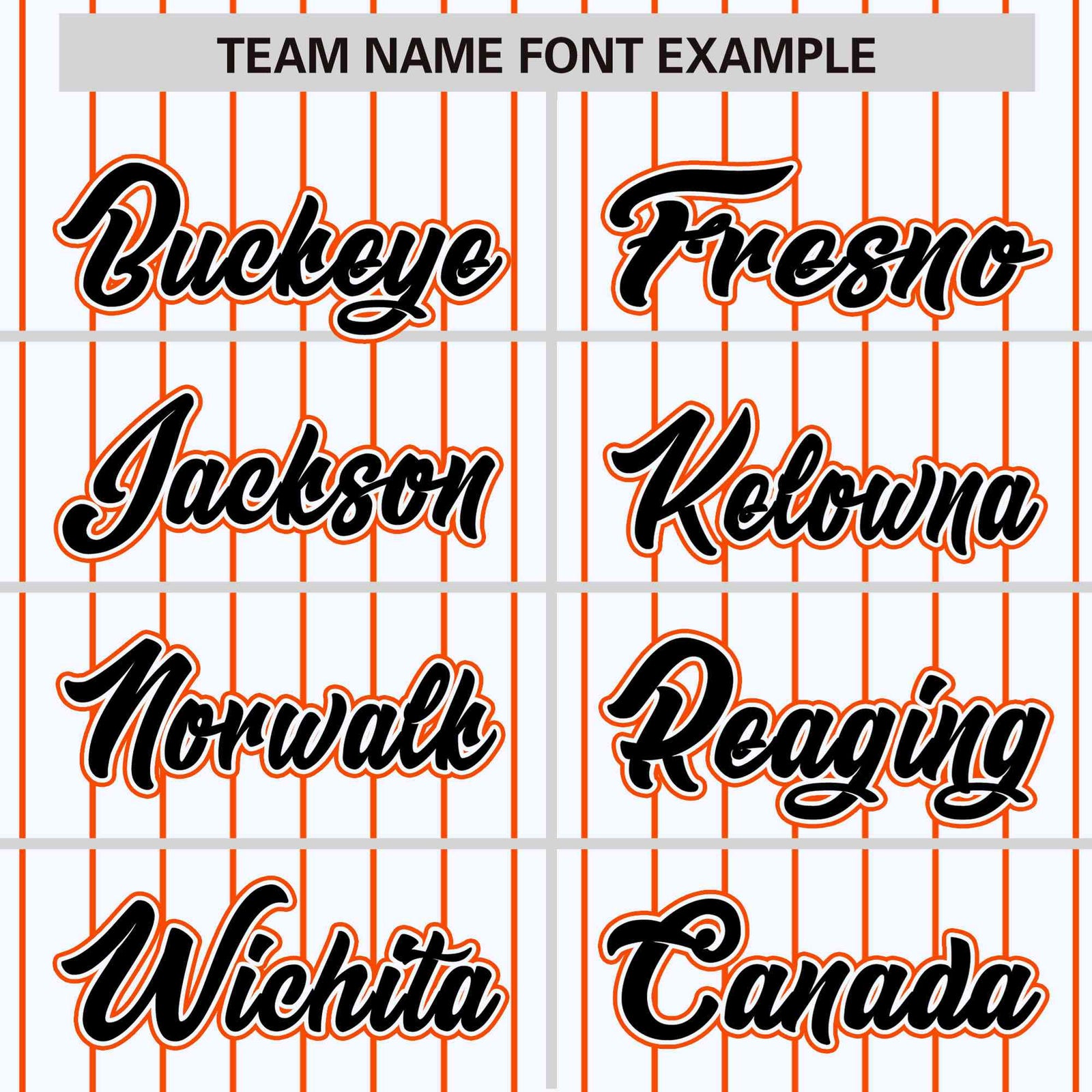 Custom White Orange Pinstripe Orange-Black Bomber Full-Snap Varsity Letterman Jacket