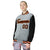 Custom Gray Black Pinstripe Orange-Black Bomber Full-Snap Varsity Letterman Jacket