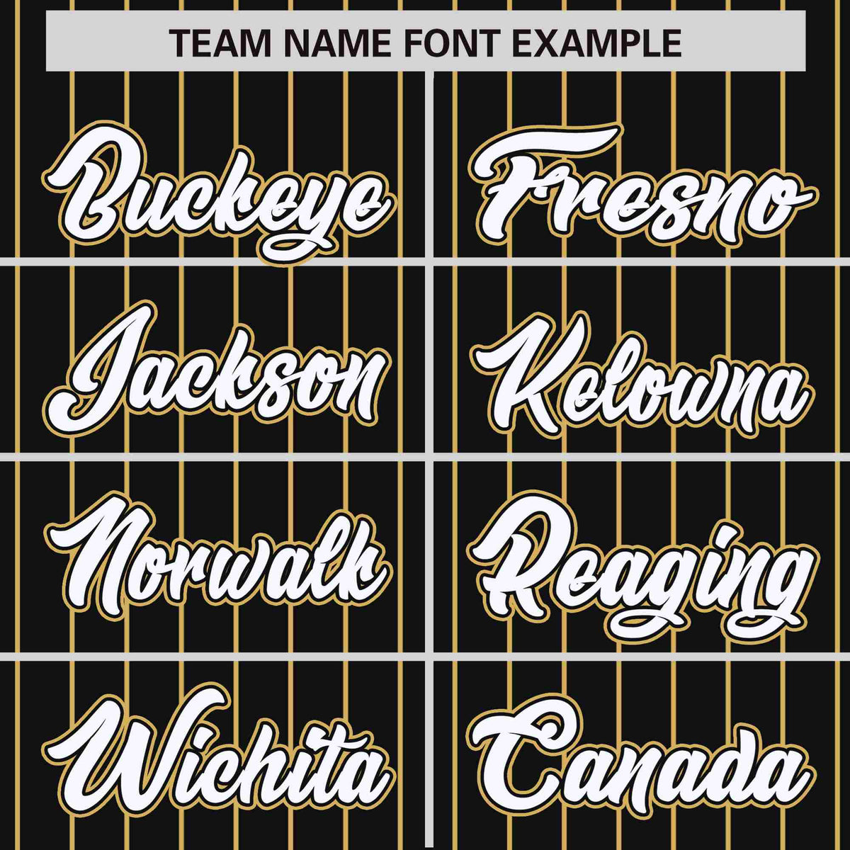 Custom Black Old-Gold Pinstripe Old-Gold White Bomber Full-Snap Varsity Letterman Jacket