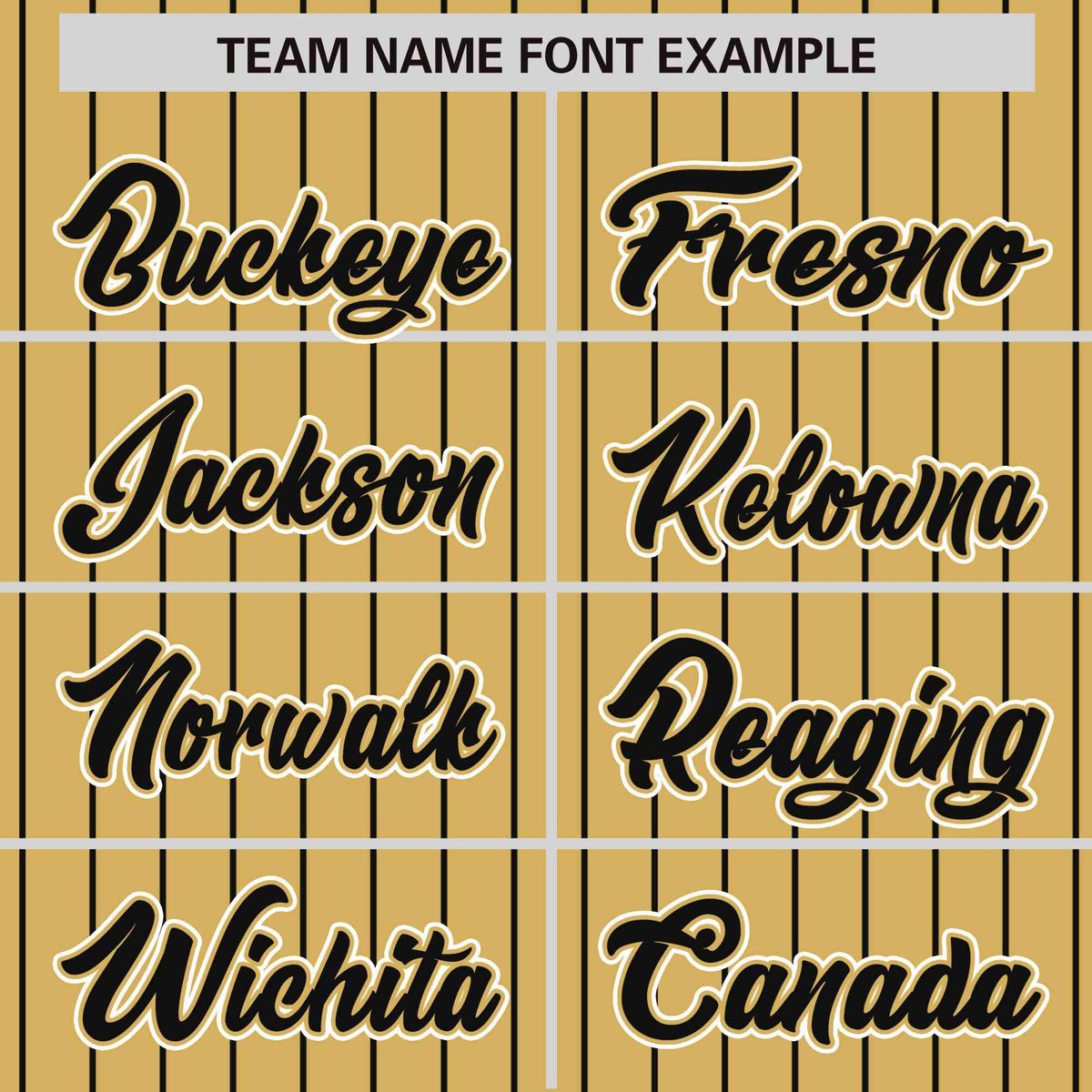 Custom Old Gold Black Pinstripe White-Black Bomber Full-Snap Varsity Letterman Jacket