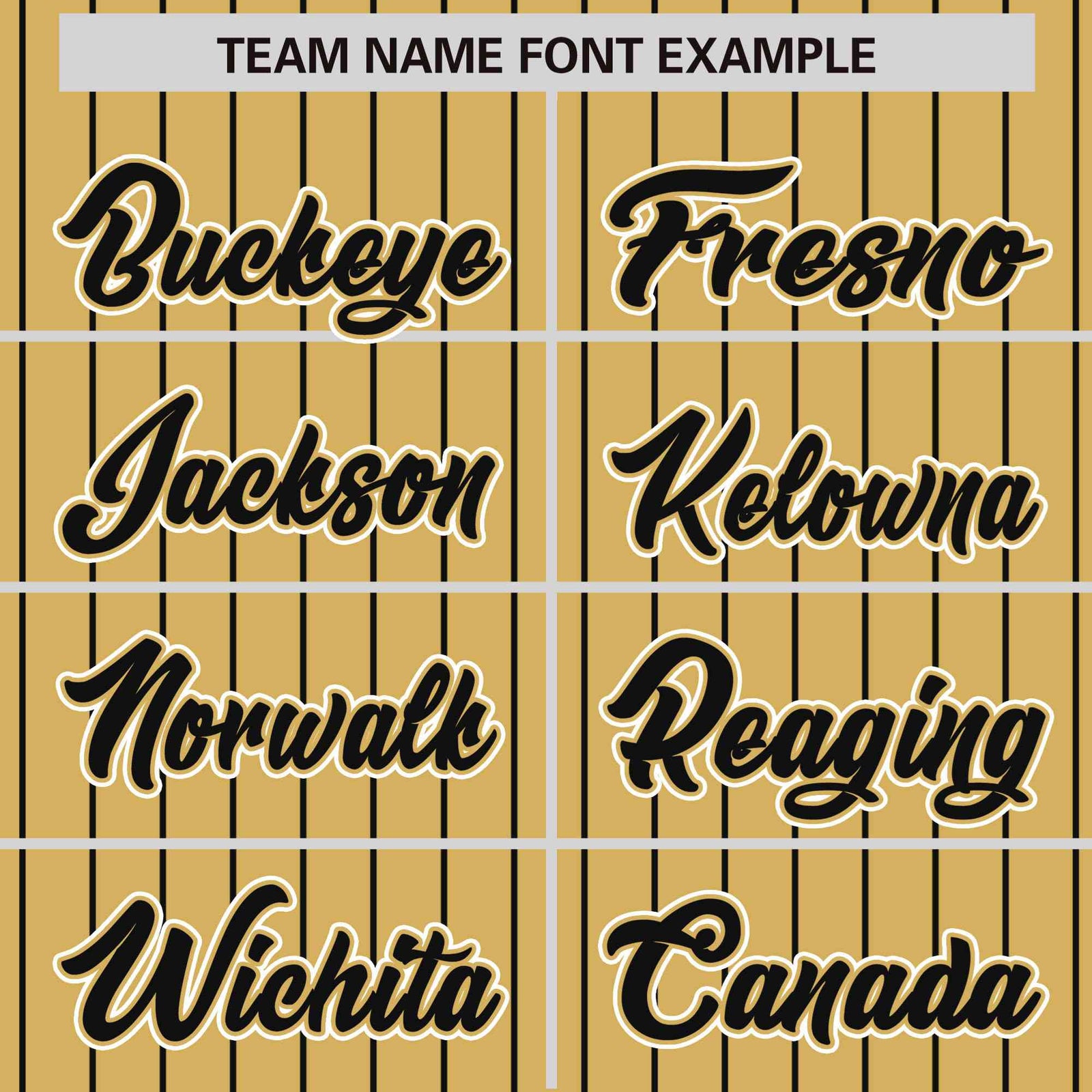 Custom Old Gold Black Pinstripe White-Black Bomber Full-Snap Varsity Letterman Jacket