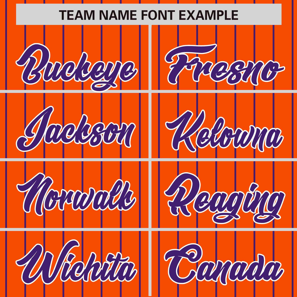 Custom Orange Purple Pinstripe White-Purple Bomber Full-Snap Varsity Letterman Jacket