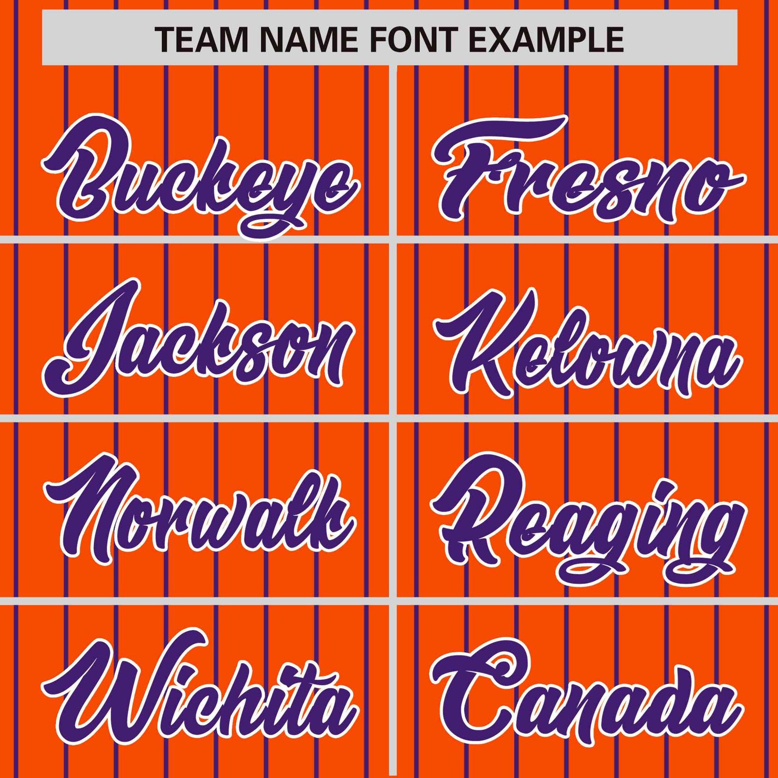 Custom Orange Purple Pinstripe White-Purple Bomber Full-Snap Varsity Letterman Jacket