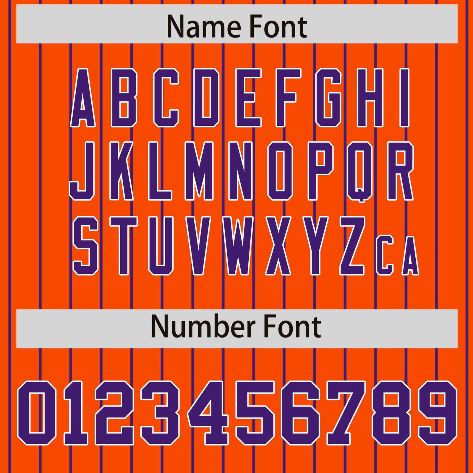 Custom Orange Purple Pinstripe White-Purple Bomber Full-Snap Varsity Letterman Jacket