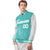 Custom Aqua White Pinstripe White-Aqua Bomber Full-Snap Varsity Letterman Jacket