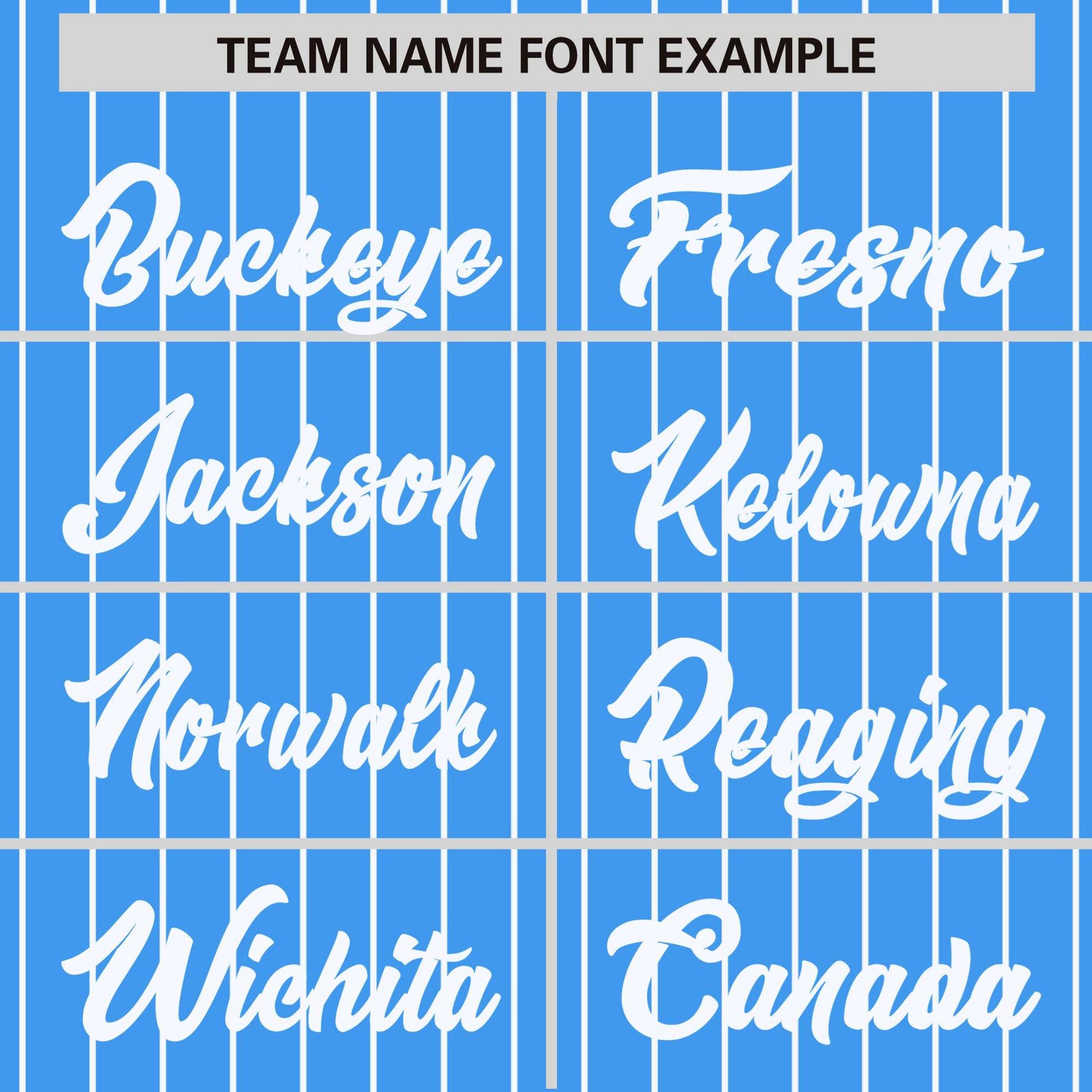 Custom Light Blue White Pinstripe White Bomber Full-Snap Varsity Letterman Jacket