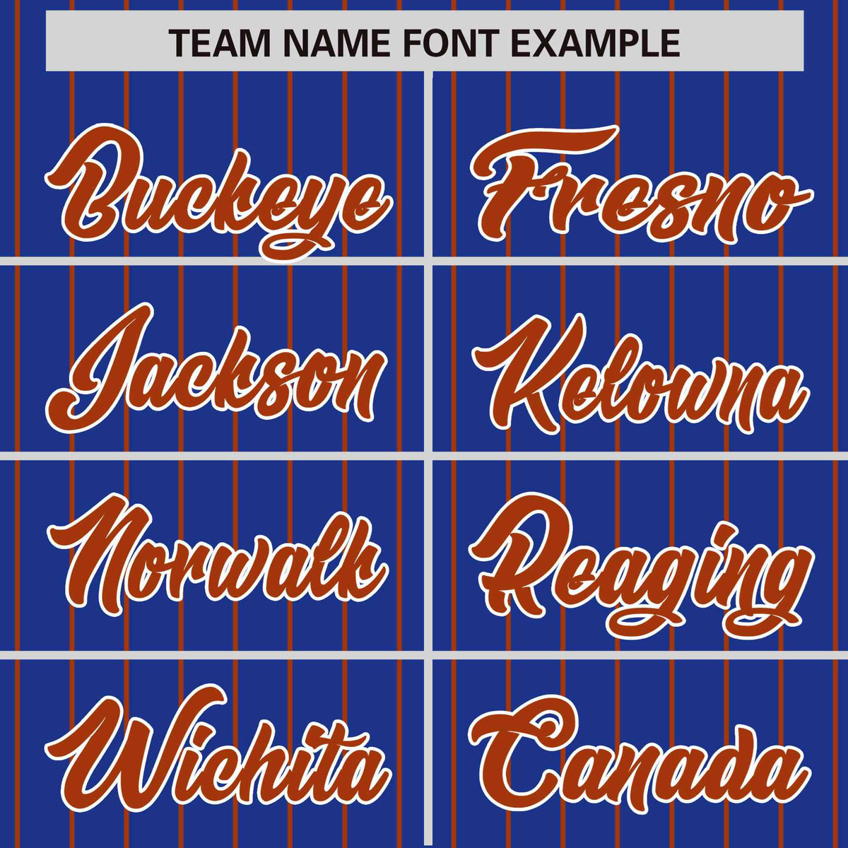 Custom Royal-Blue Brown Pinstripe White-Brown Bomber Full-Snap Varsity Letterman Jacket