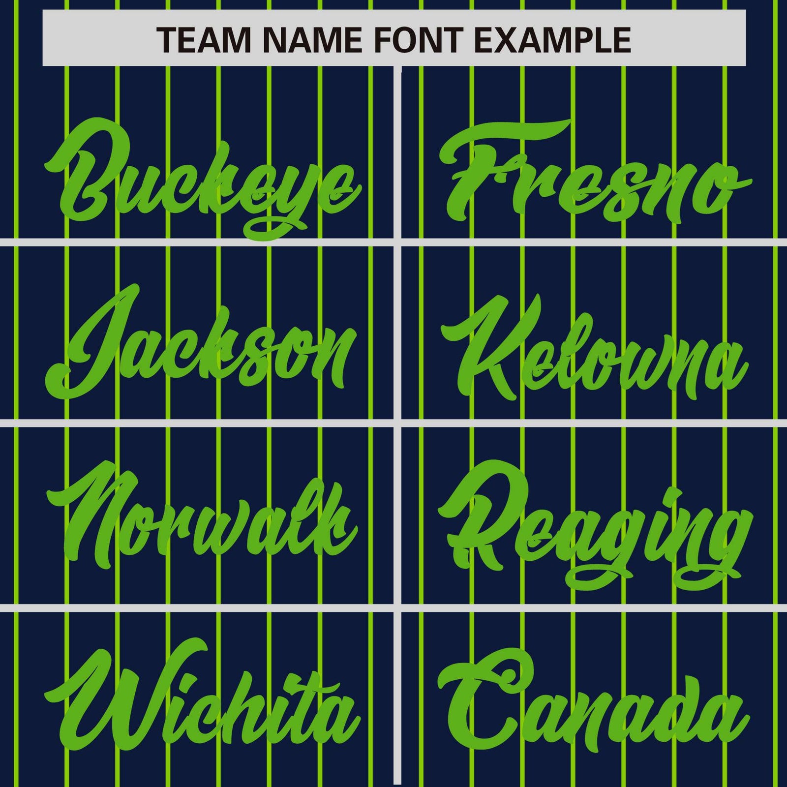 Custom Navy Neon-Green Pinstripe Neon-Green Bomber Full-Snap Varsity Letterman Jacket