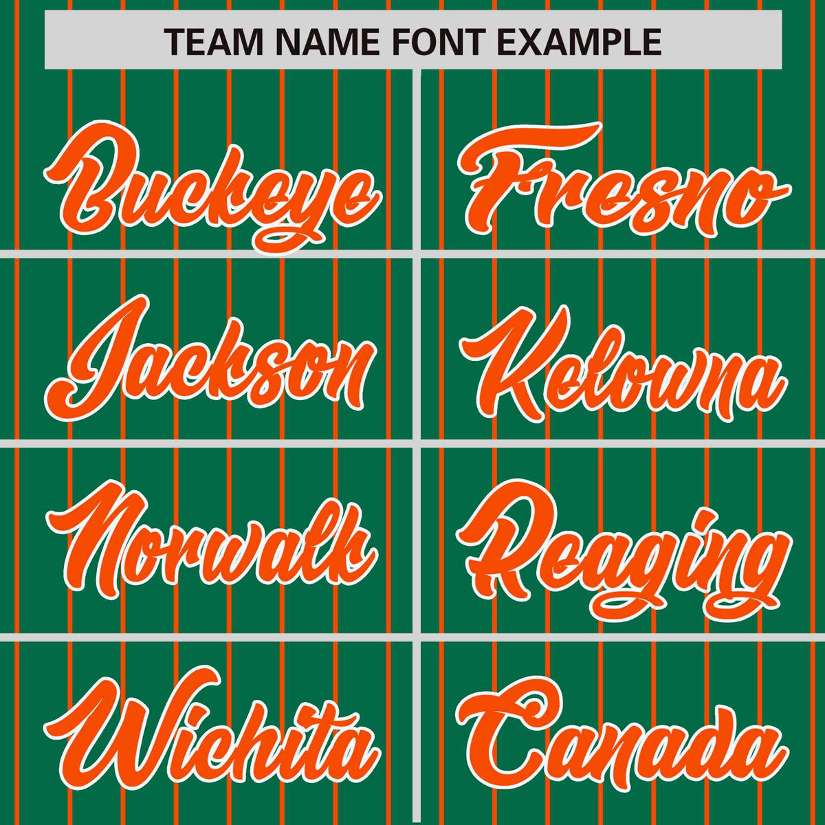 Custom Kelly Green Orange Pinstripe White-Orange Bomber Full-Snap Varsity Letterman Jacket