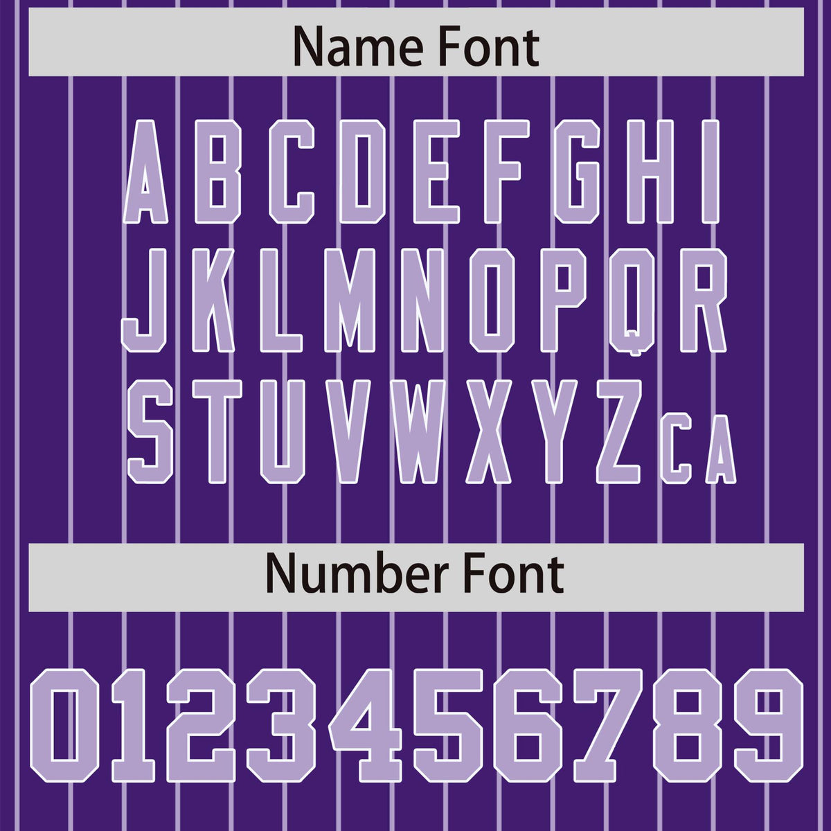 Custom Purple Light-Purple Pinstripe White Light-Purple Bomber Full-Snap Varsity Letterman Jacket